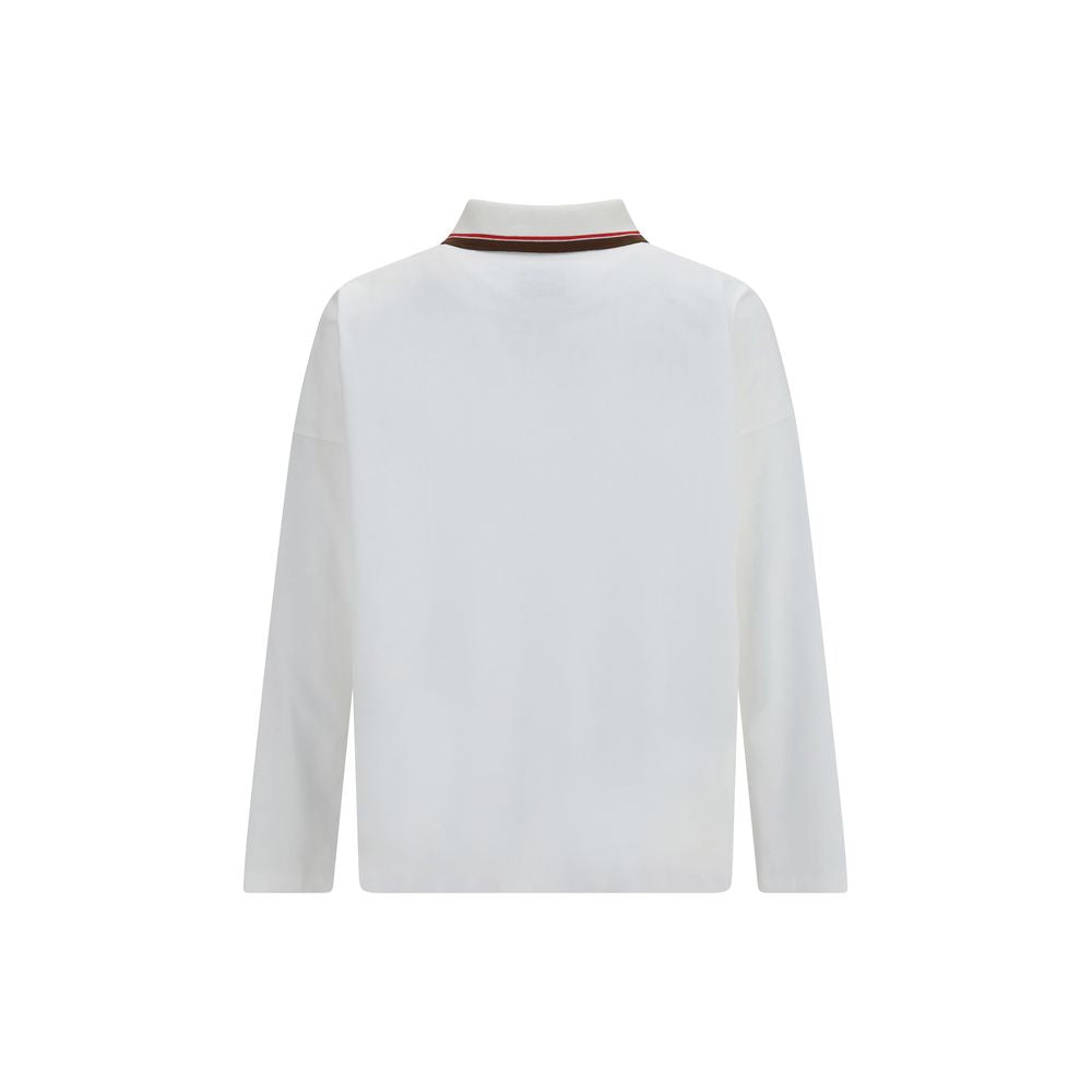 White Cotton Polo Shirt