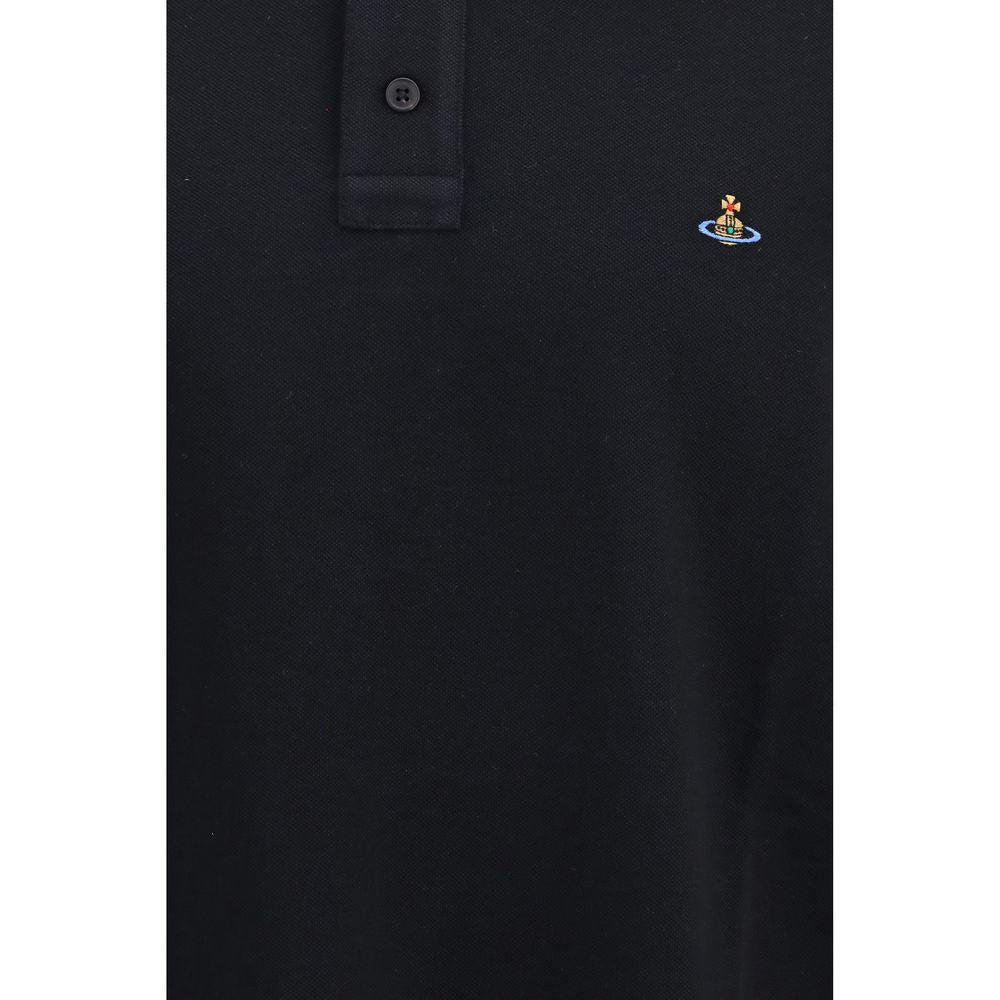 Black Cotton Polo Shirt