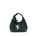 Bicolor Recycled Leather Shoulder Bag