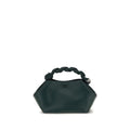 Bicolor Recycled Leather Shoulder Bag