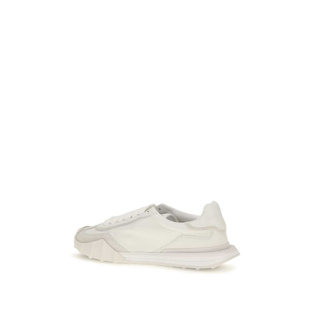 White Calf Leather Bos Taurus Athletic Sneakers