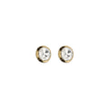 Gold Glass Earrings