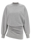 Gray Cotton Short Dress