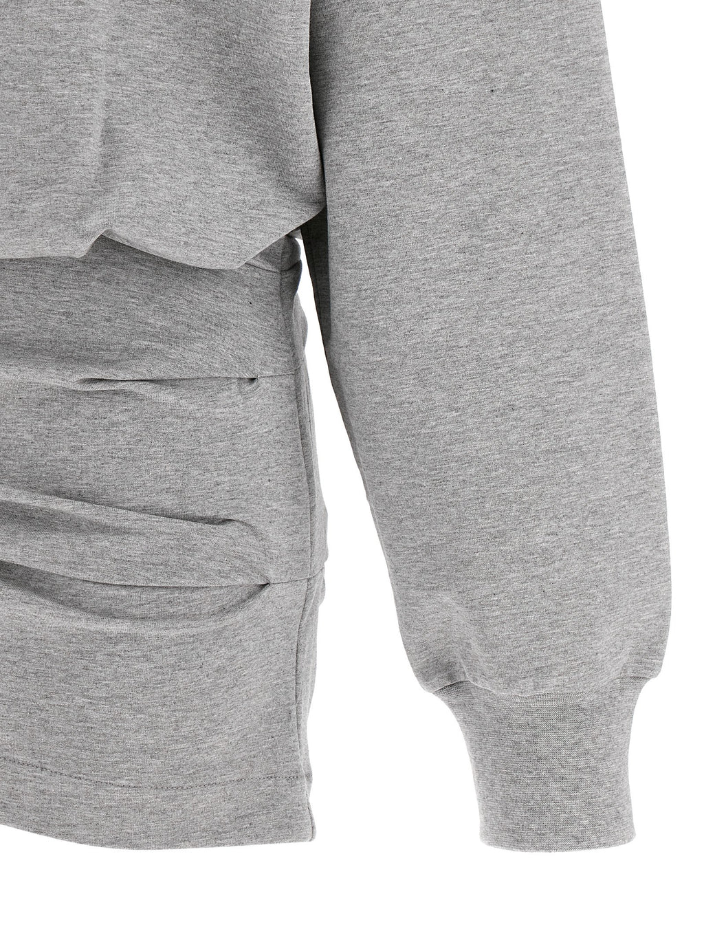 Gray Cotton Short Dress