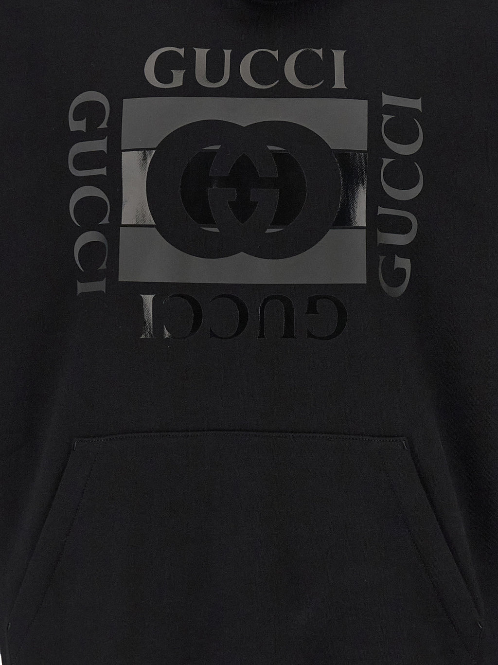 Black Cotton Sweatshirt