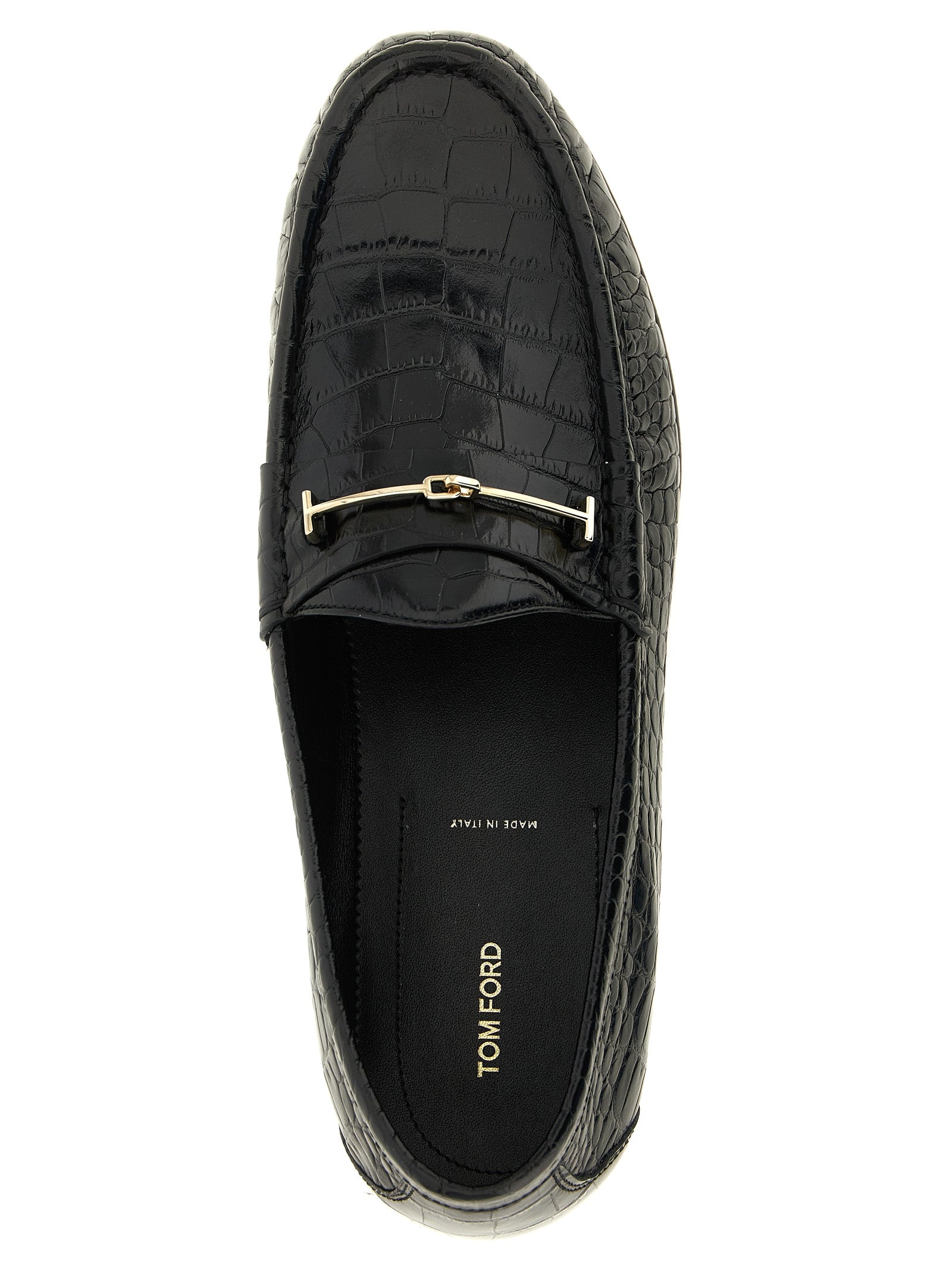 Black Calfskin Slip-On Loafers