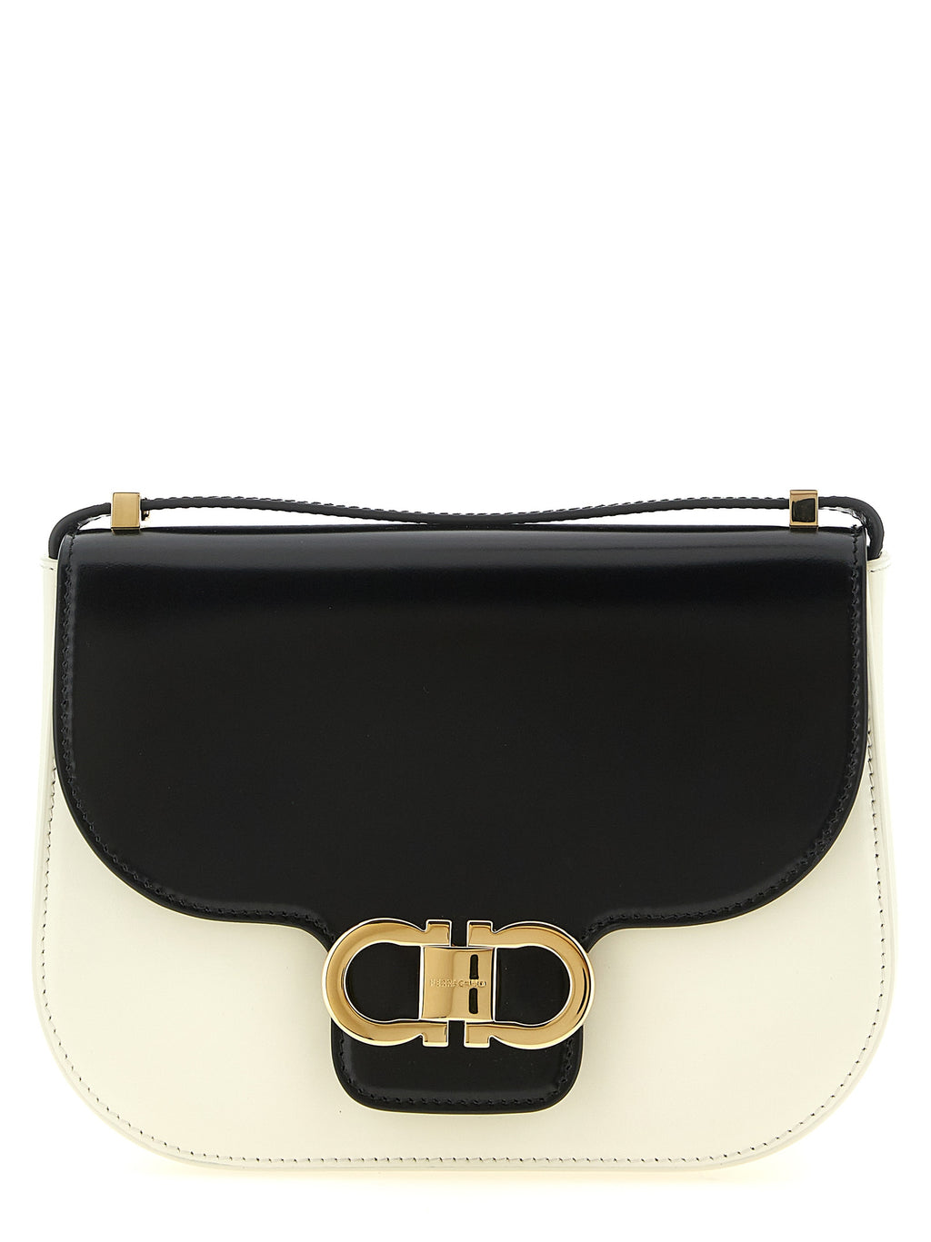 Bicolor Calfskin Crossbody Bag