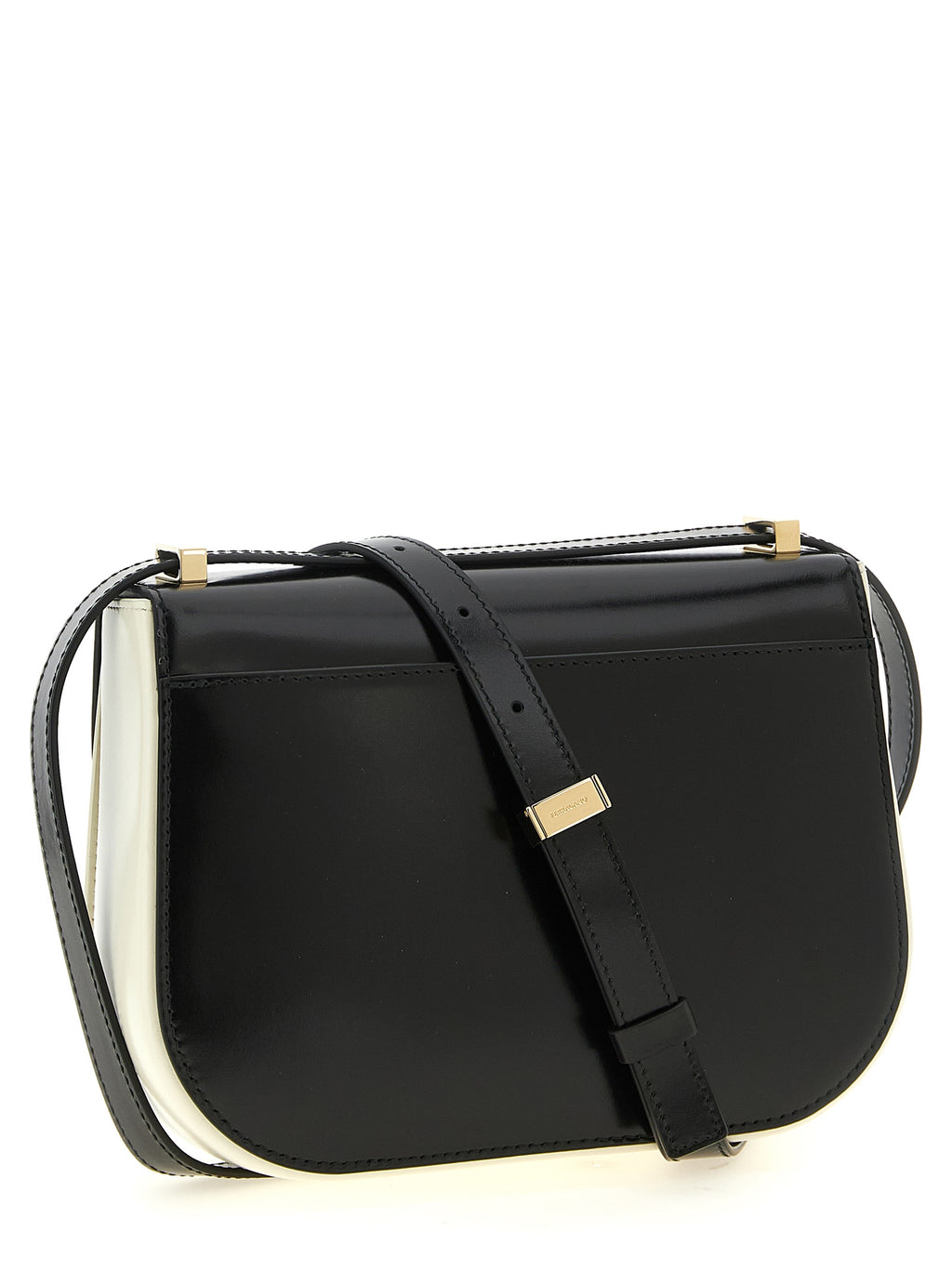Bicolor Calfskin Crossbody Bag