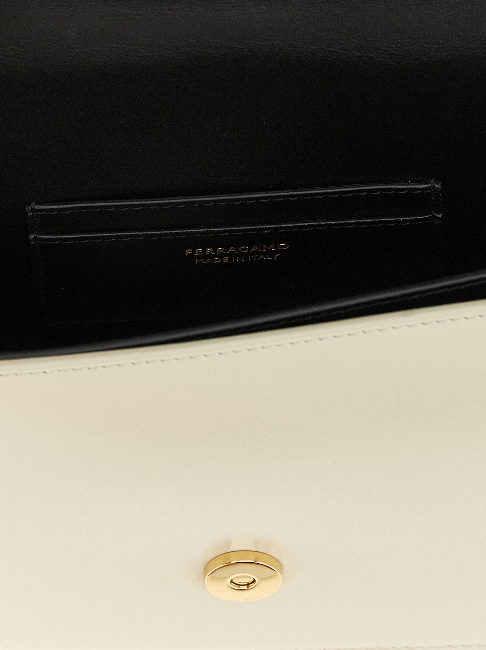 Bicolor Calfskin Crossbody Bag