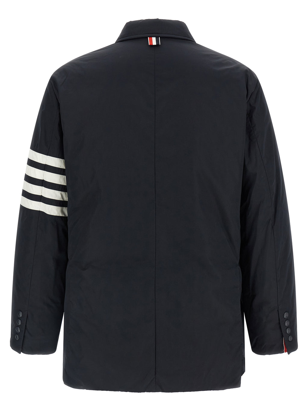 Blue Polyester Biker Jacket