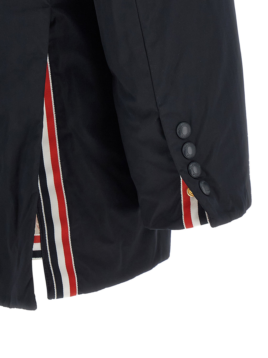 Blue Polyester Biker Jacket