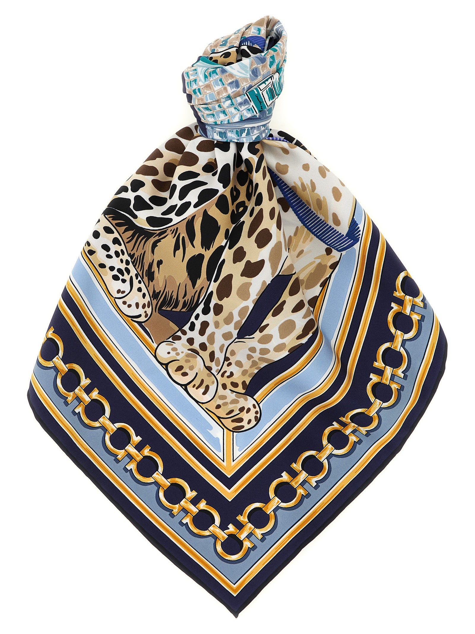 Blue Silk Foulard