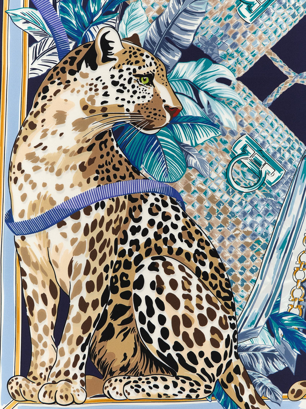 Blue Silk Foulard