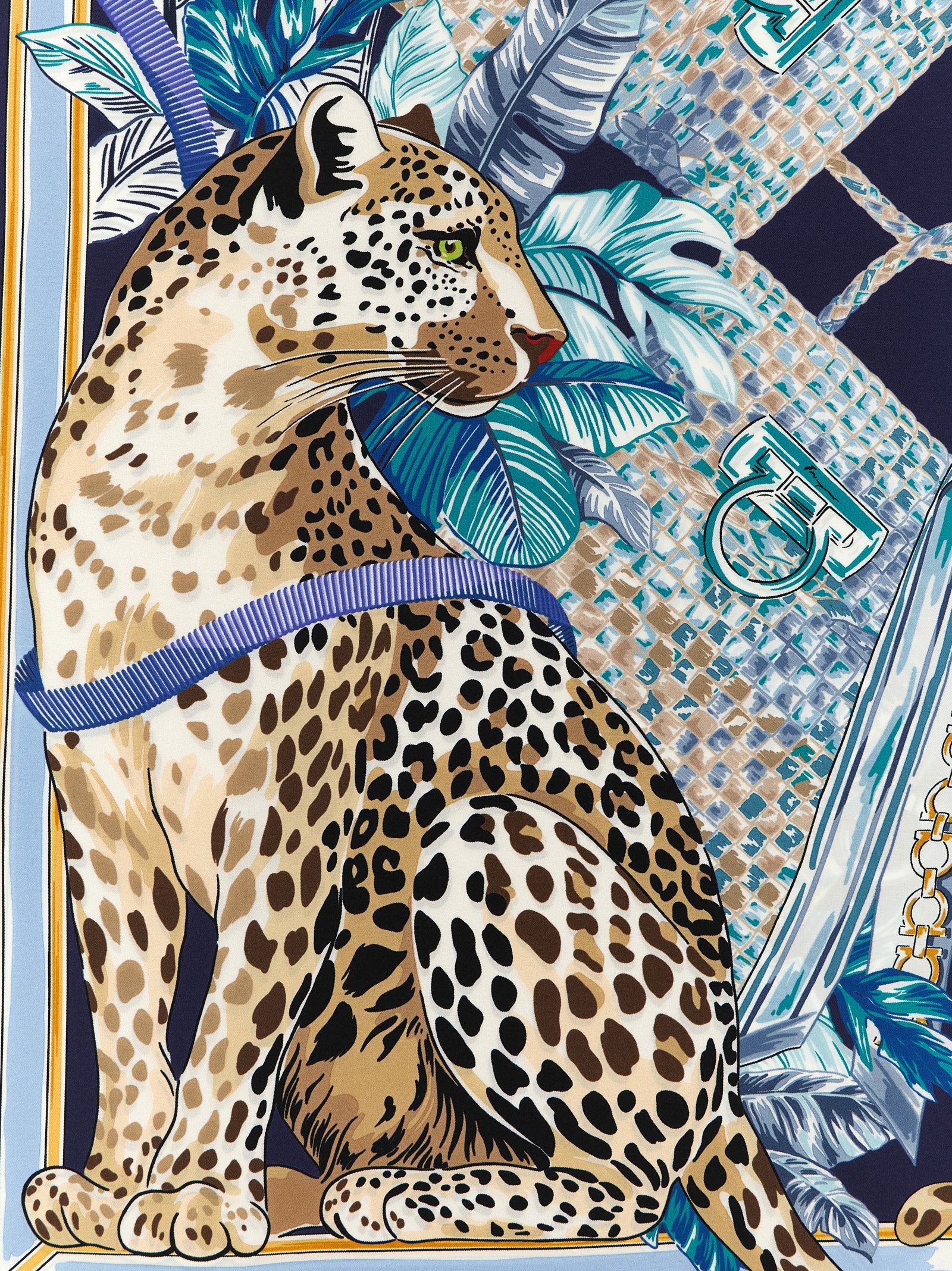 Blue Silk Foulard