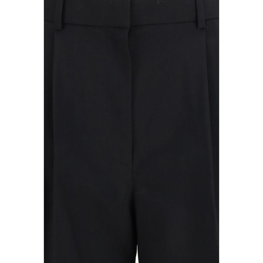 Black Wool Oves Aries Bermuda Shorts