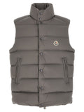 Gray Polyamide Sleeveless Jacket