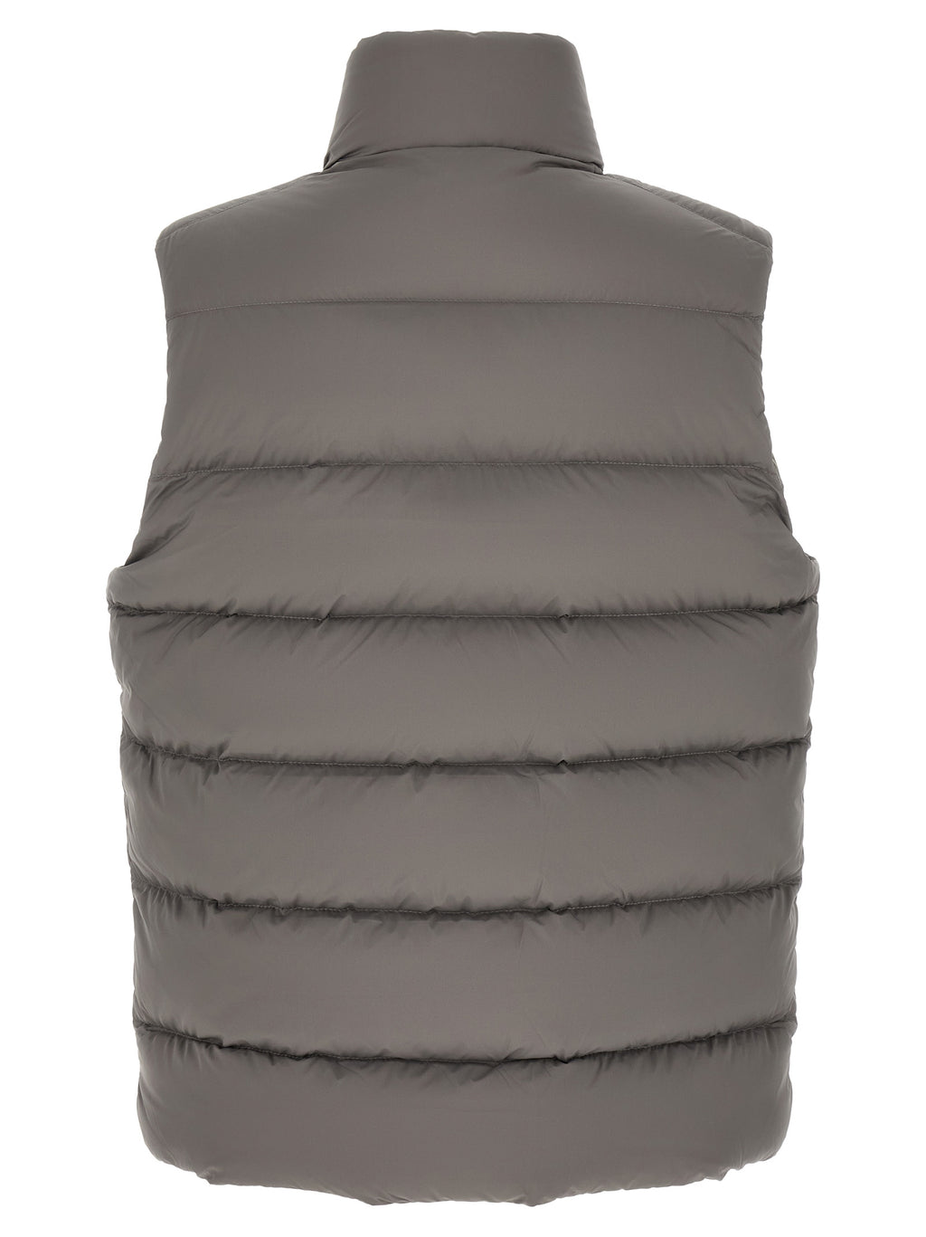 Gray Polyamide Sleeveless Jacket