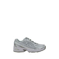White Polyurethane Athletic Sneakers