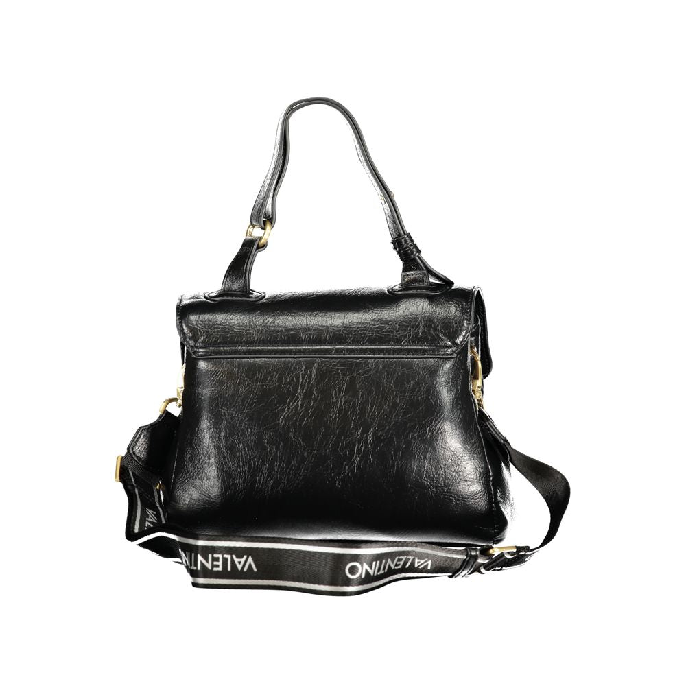 Nero Poliuretano Women Bag With Adjustable Handle