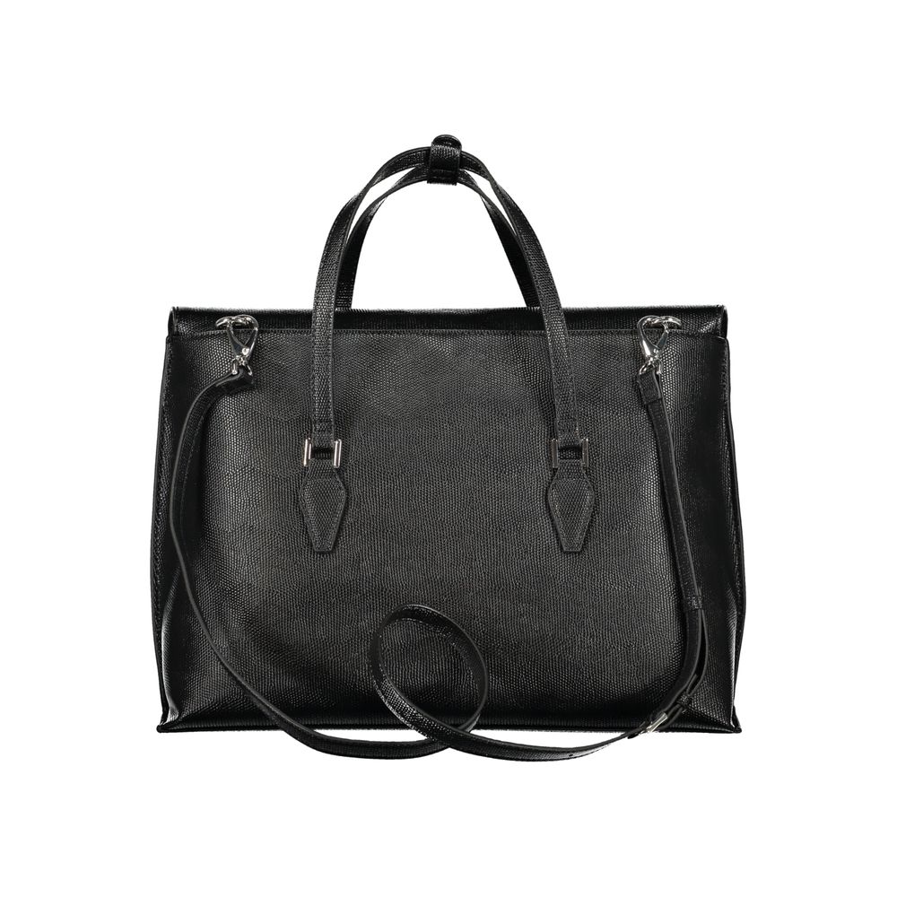 Black Polyurethane Women's Bag