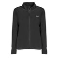 Black Polyester Women Sweatshirt