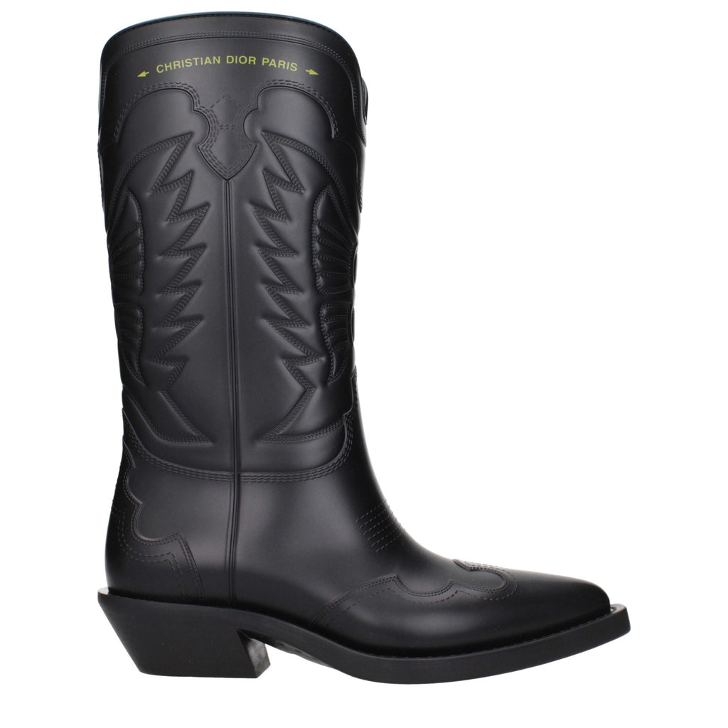 Black Cotton Boots
