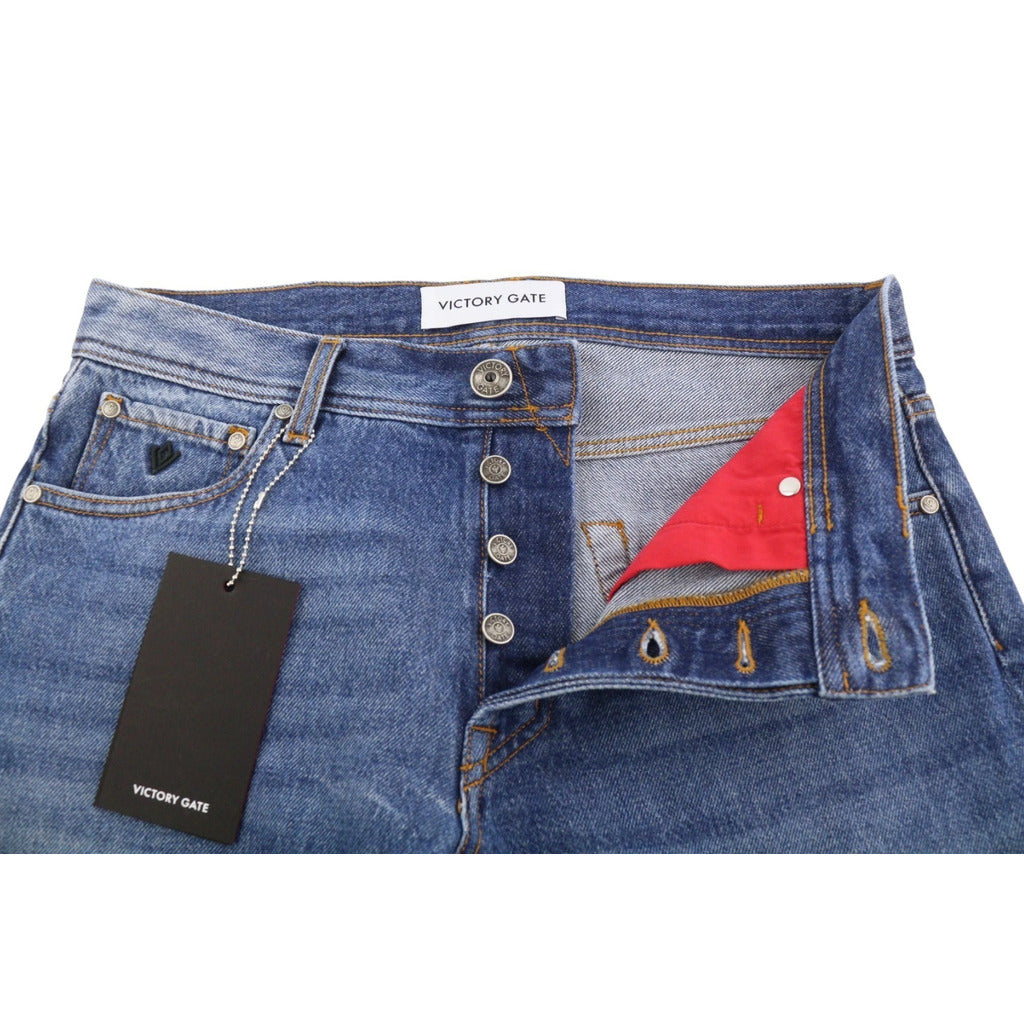 victory gate - denim slim fit indaco mid