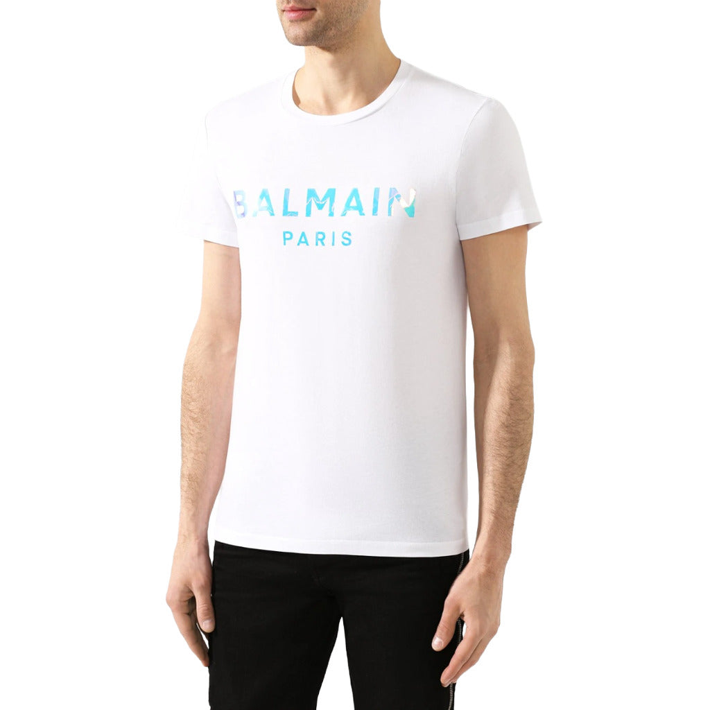 balmain - t-shirt balmain paris fluo