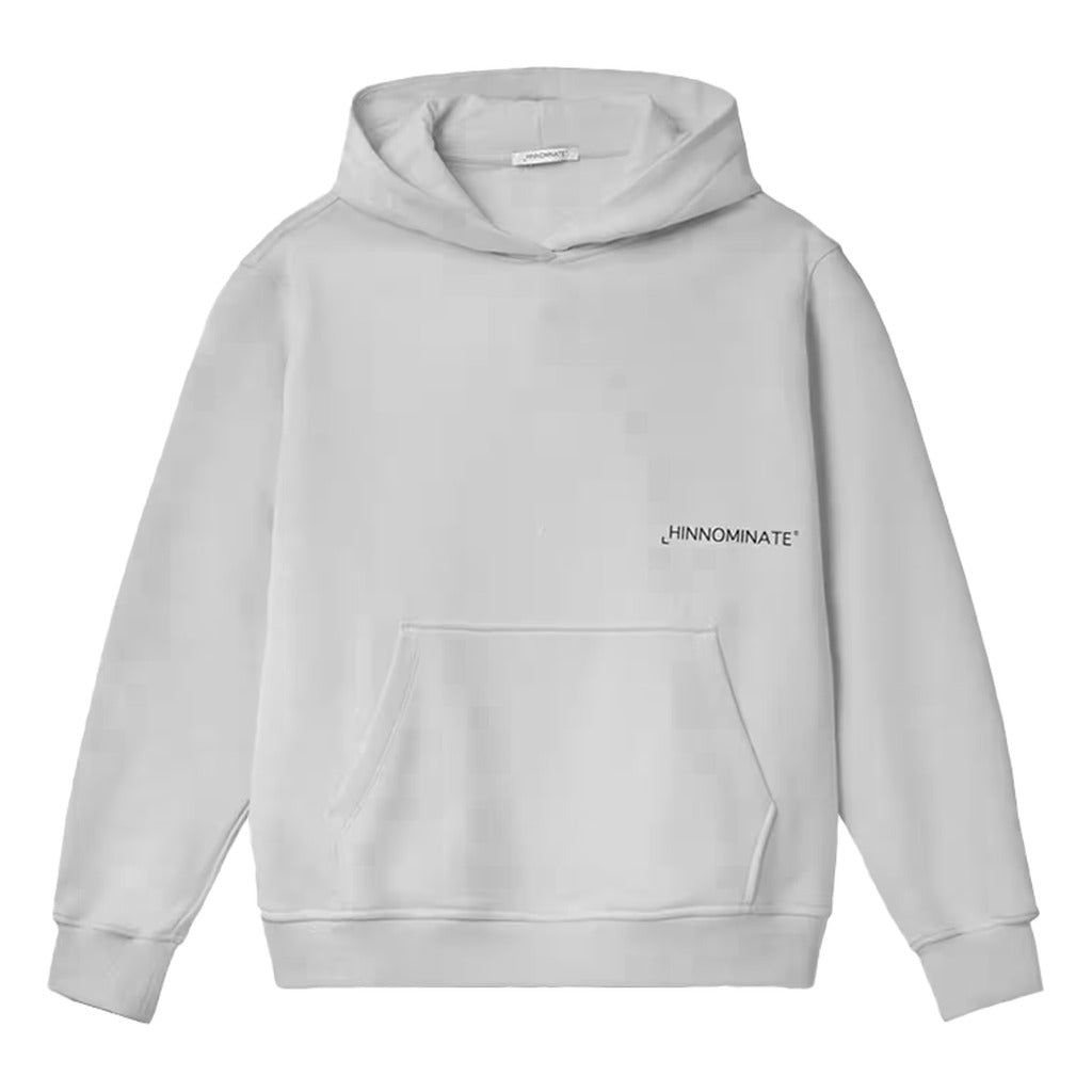 hinnominate - felpa cappuccio grigia