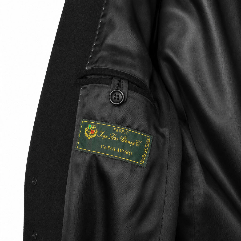 loro piana tessuto - cappotto capolavoro nero