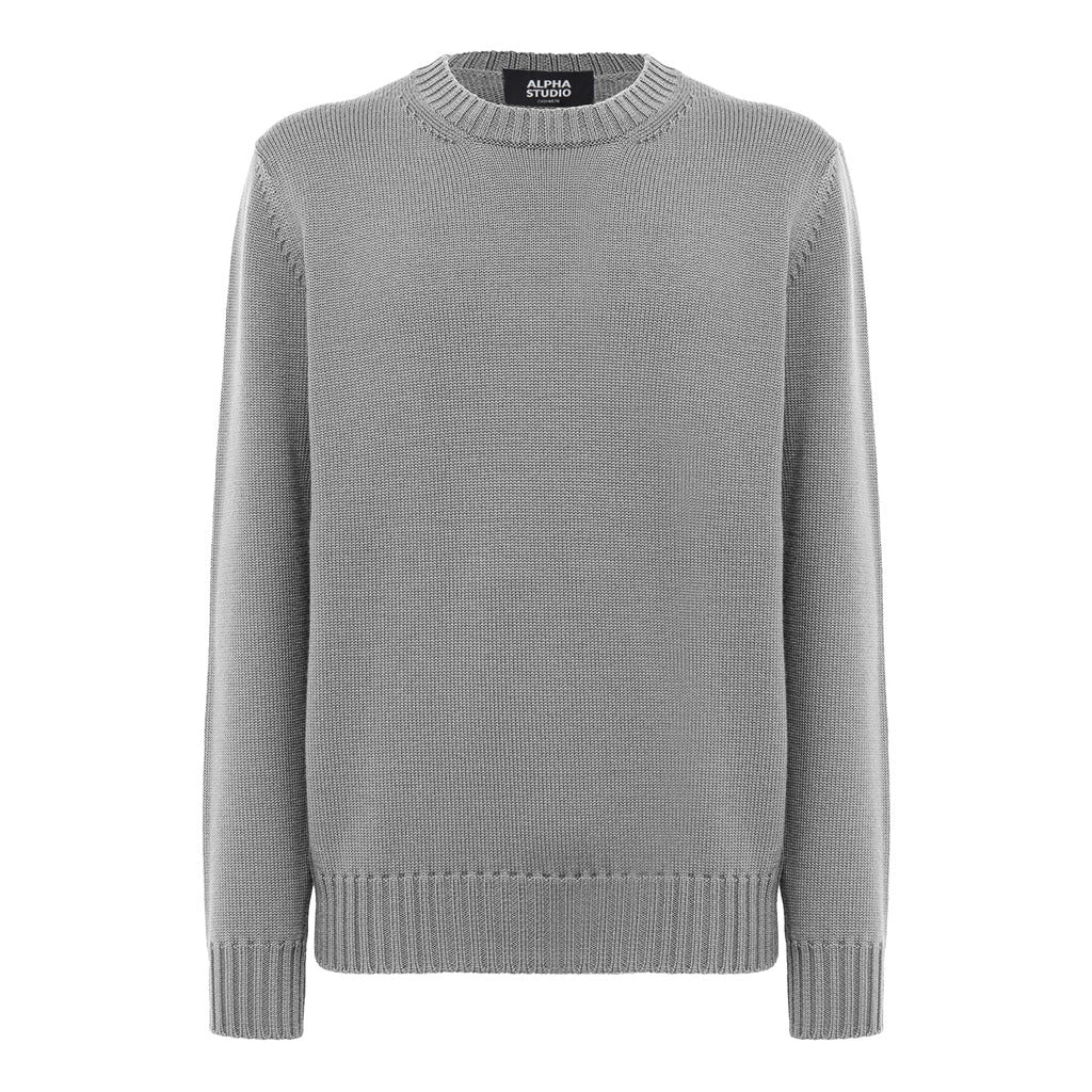 alpha studio - crewneck longsleeve cashmere