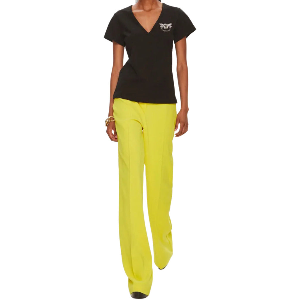 pinko - pantaloni hulka gialli