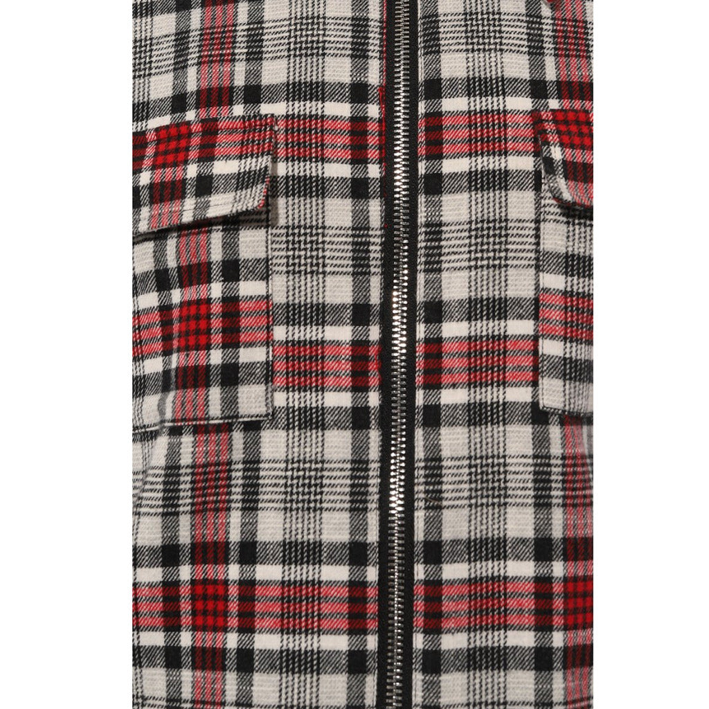 diego venturino - giacca tartan all-zip