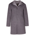 loro piana tessuto - cappotto capolavoro grigio melange