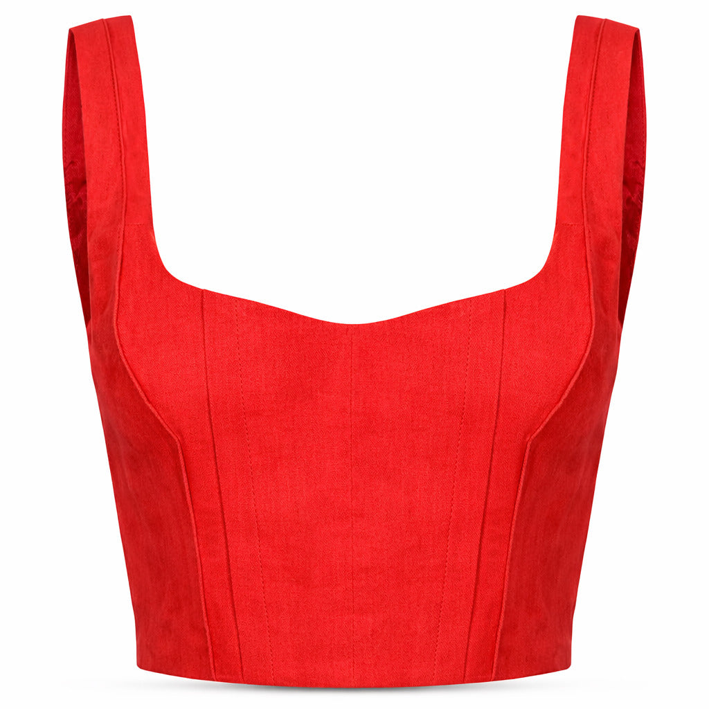 pinko - titone top rosso