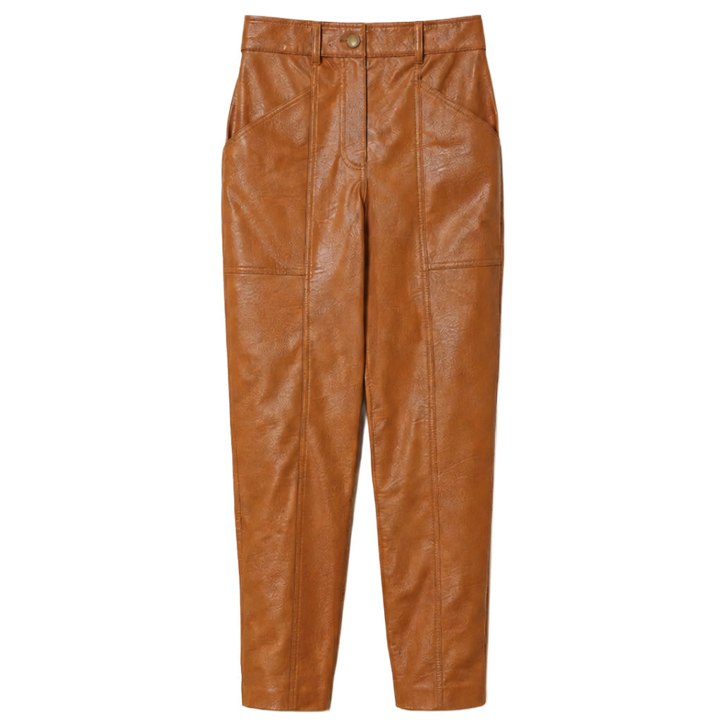 twinset - pantaloni effetto pelle