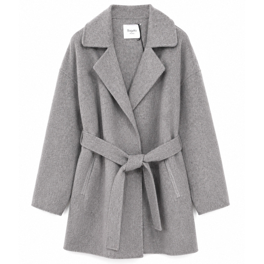 bagutta - cappotto lana con cintura
