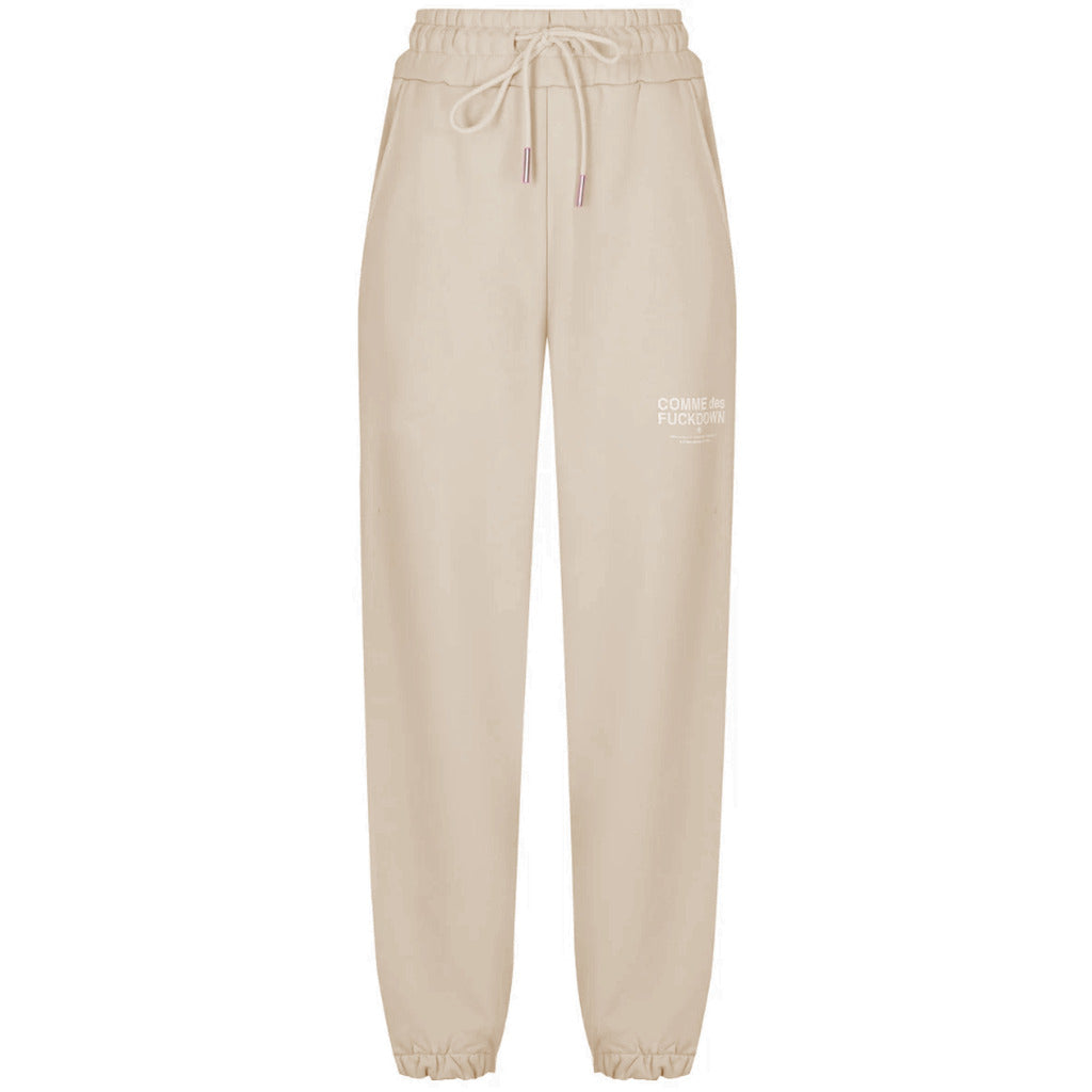 comme des fuckdown - pantaloni felpa beige