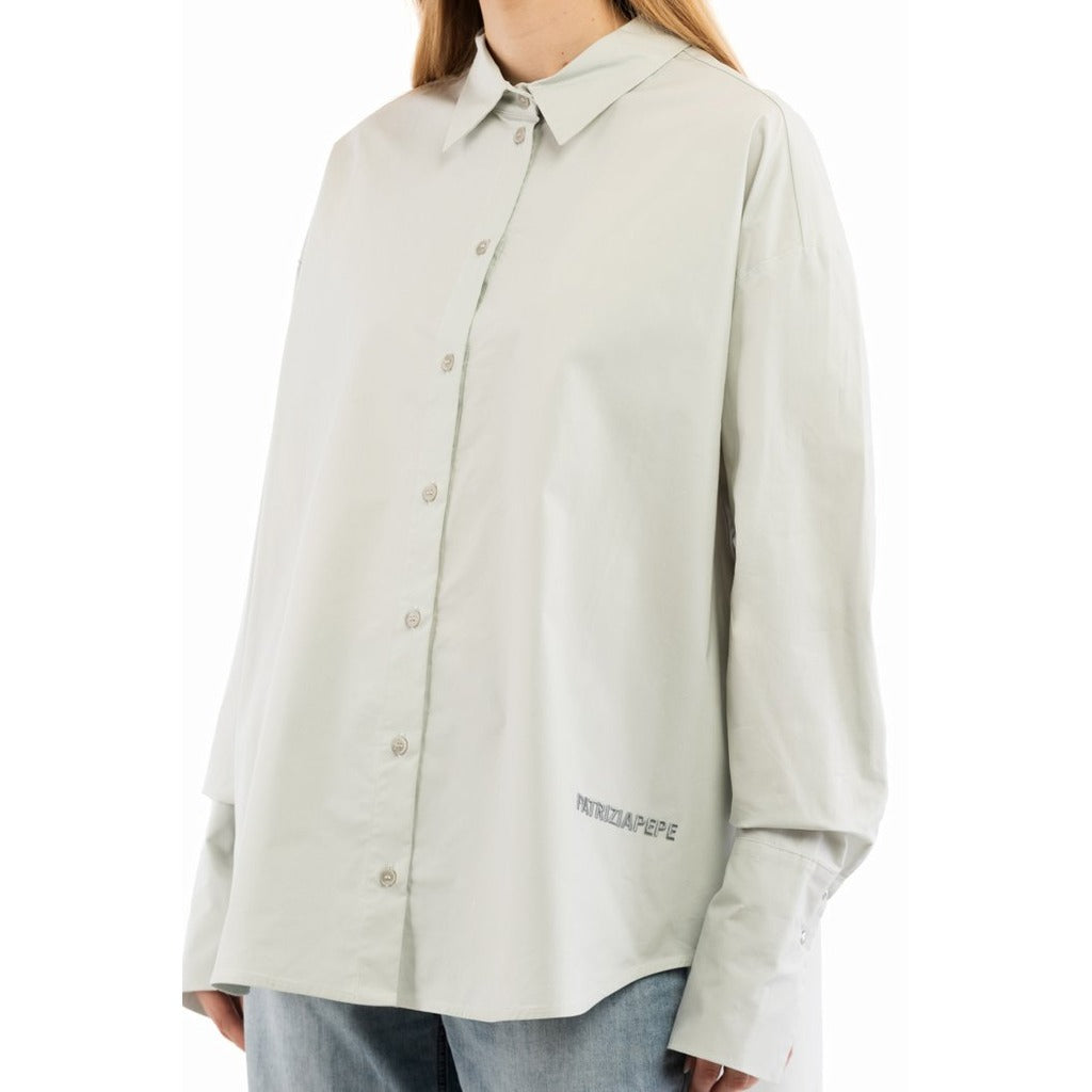 patrizia pepe - camicia metal grey
