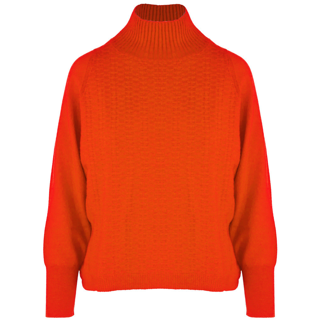 malo - collo alto cashmere brick