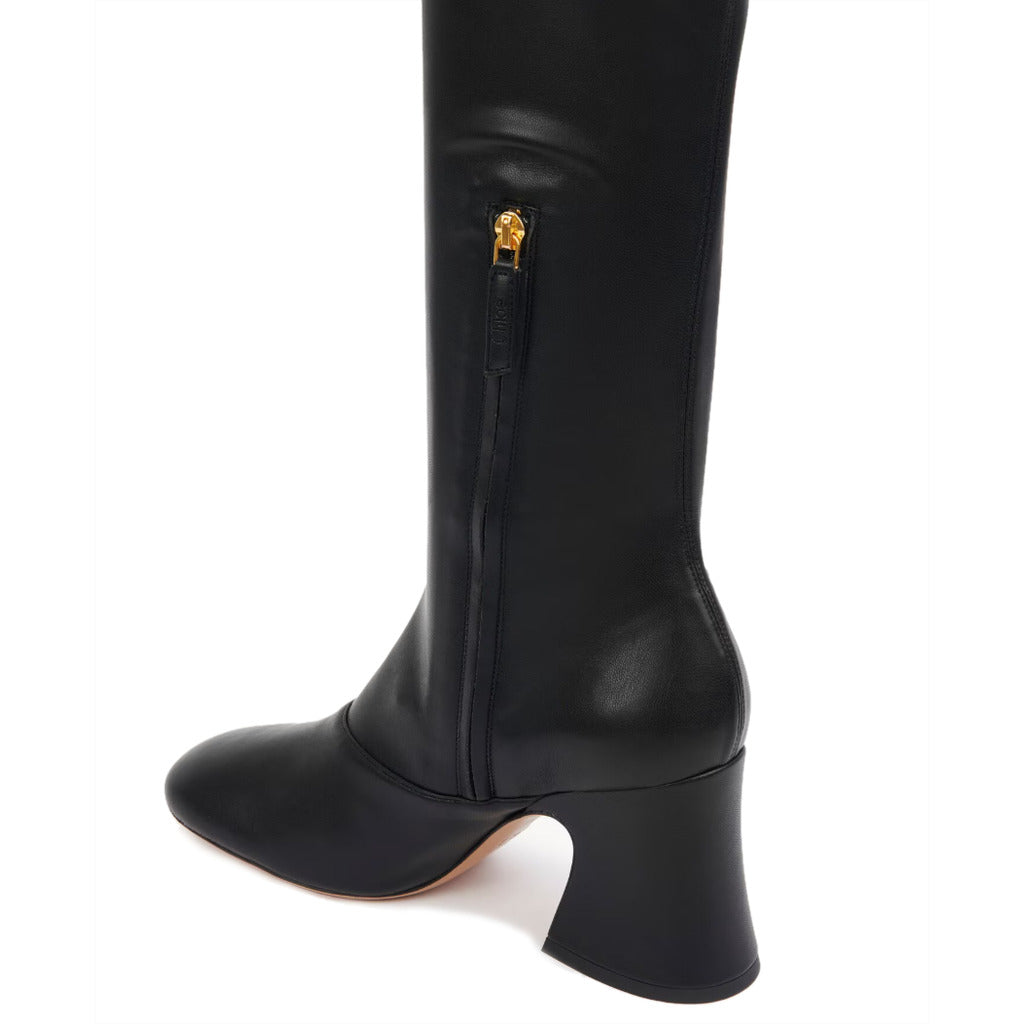 chloé - janis heeled boot black