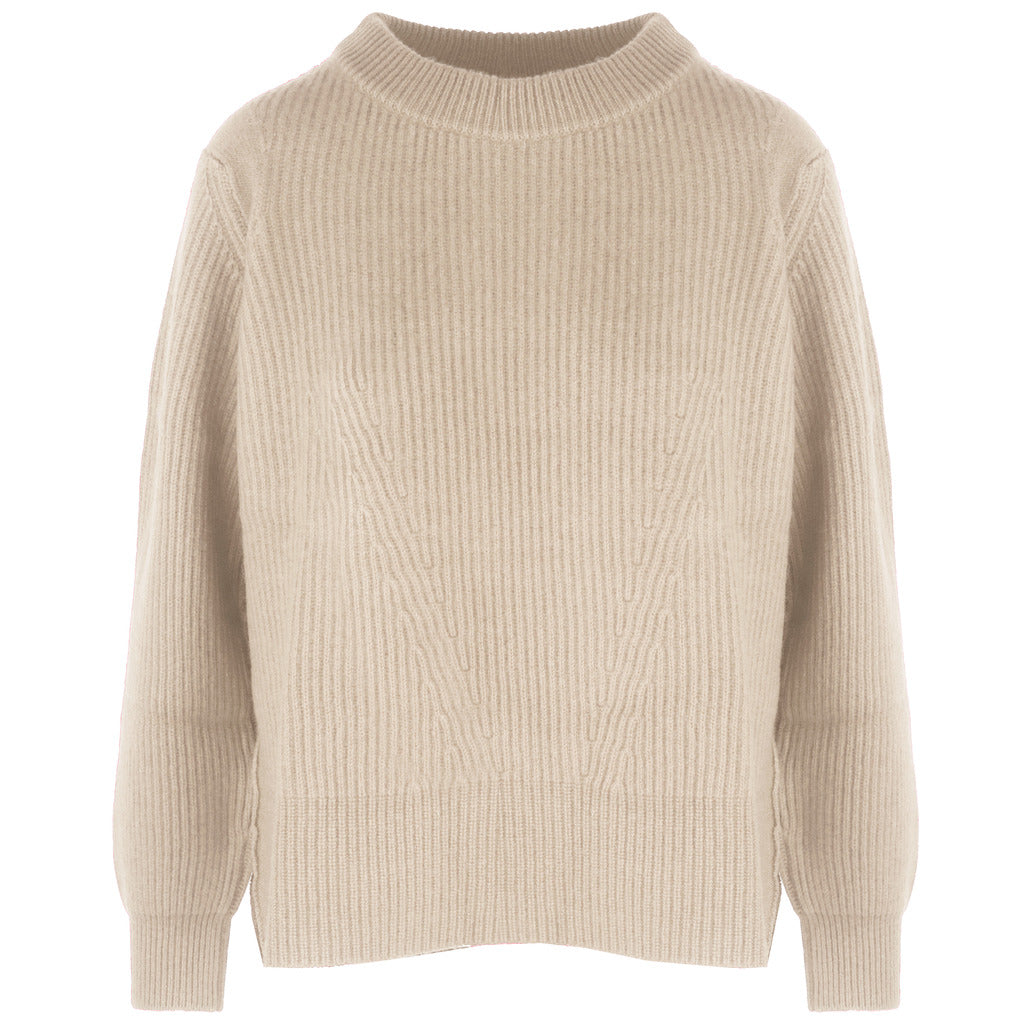 malo - girocollo cashmere sabbia