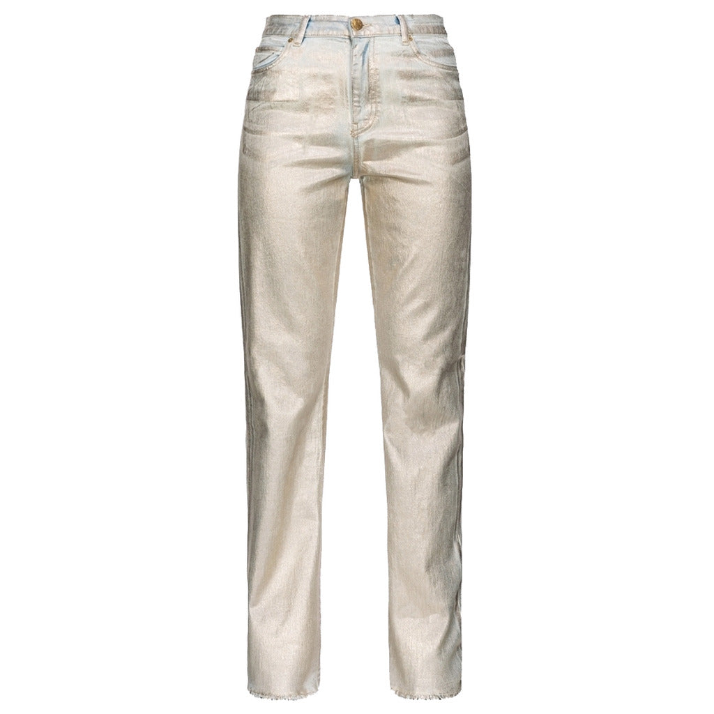 pinko - jeans roxanne straight silver