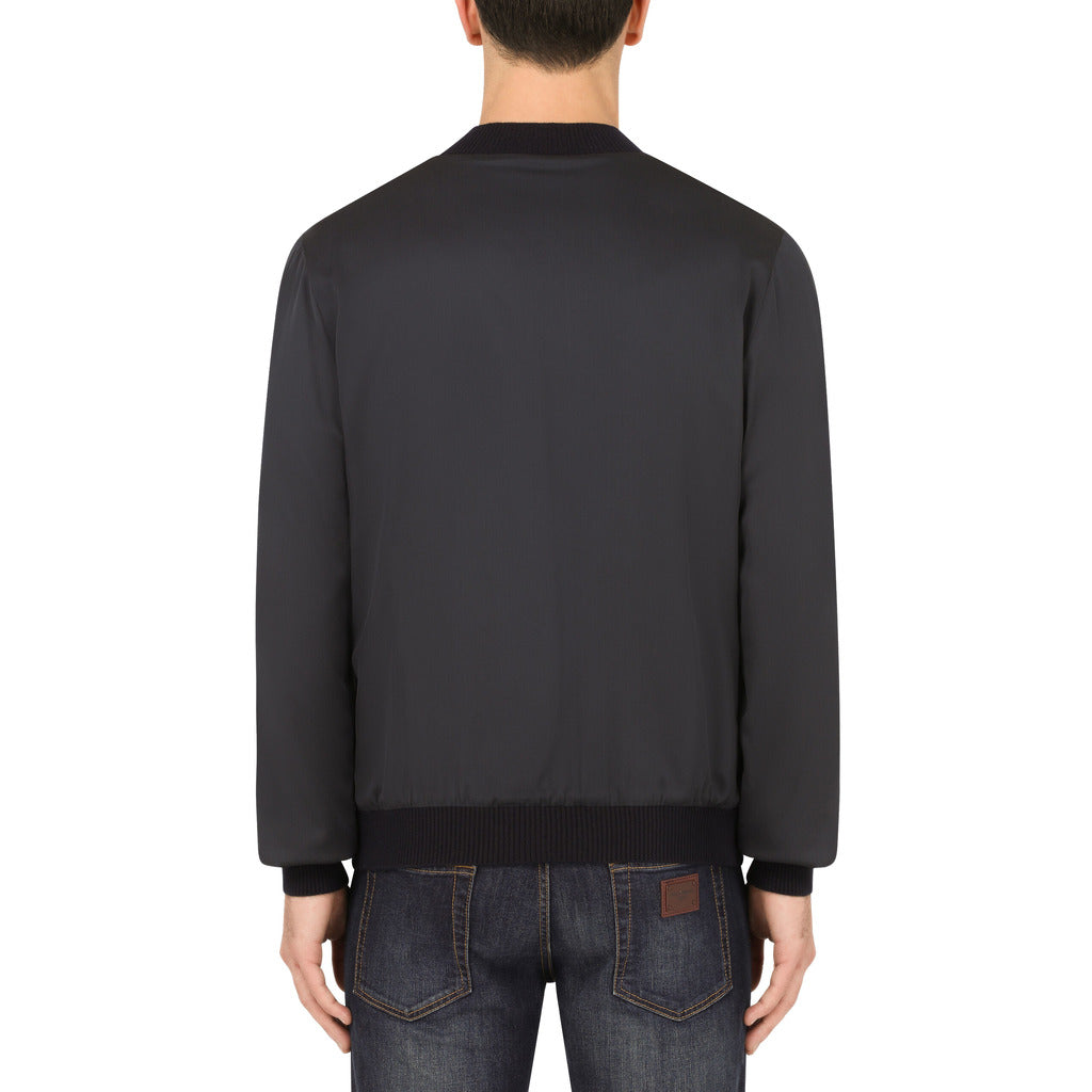 dolce & gabbana - giacca reversibile seta & cashmere