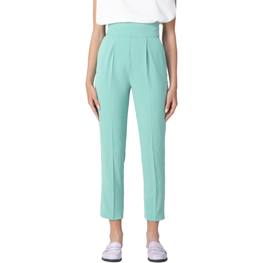 pinko - pantaloni natalia verde