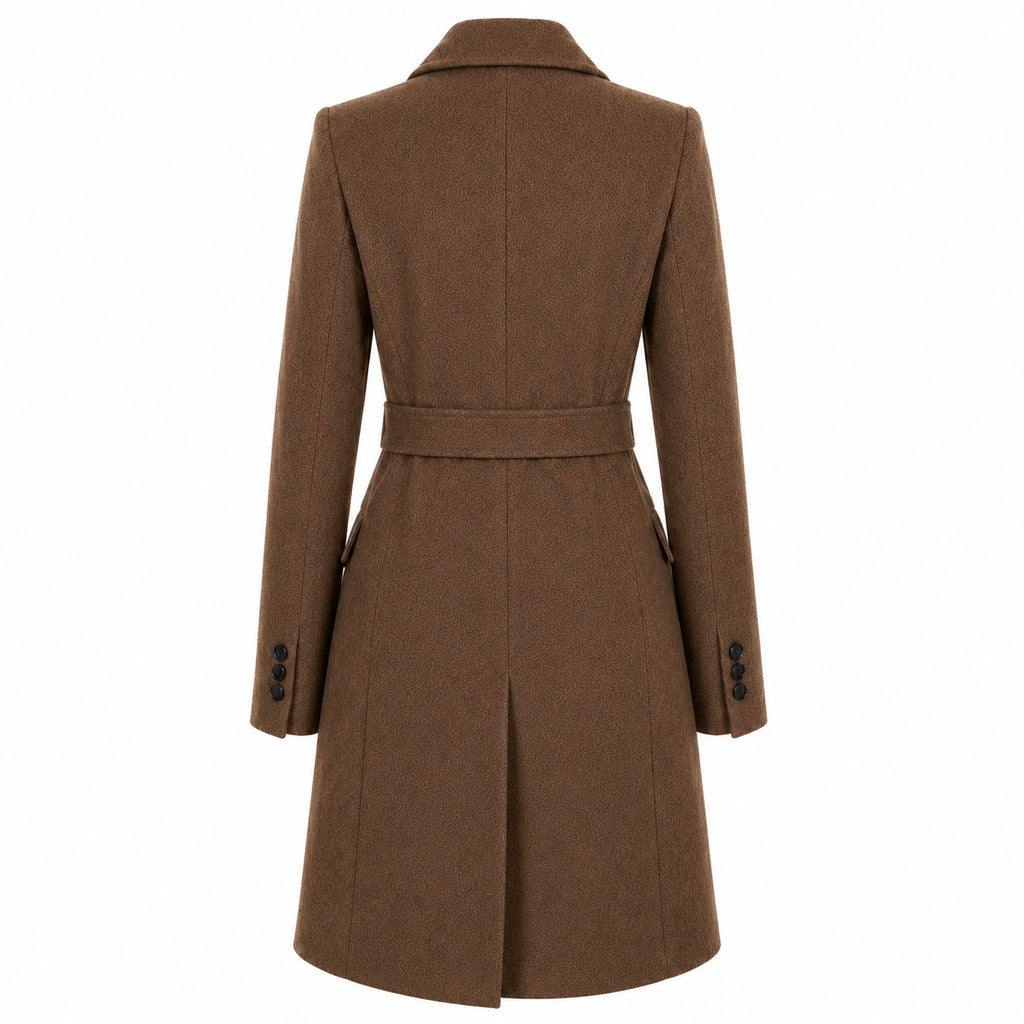 loro piana tessuto - cappotto capolavoro marrone