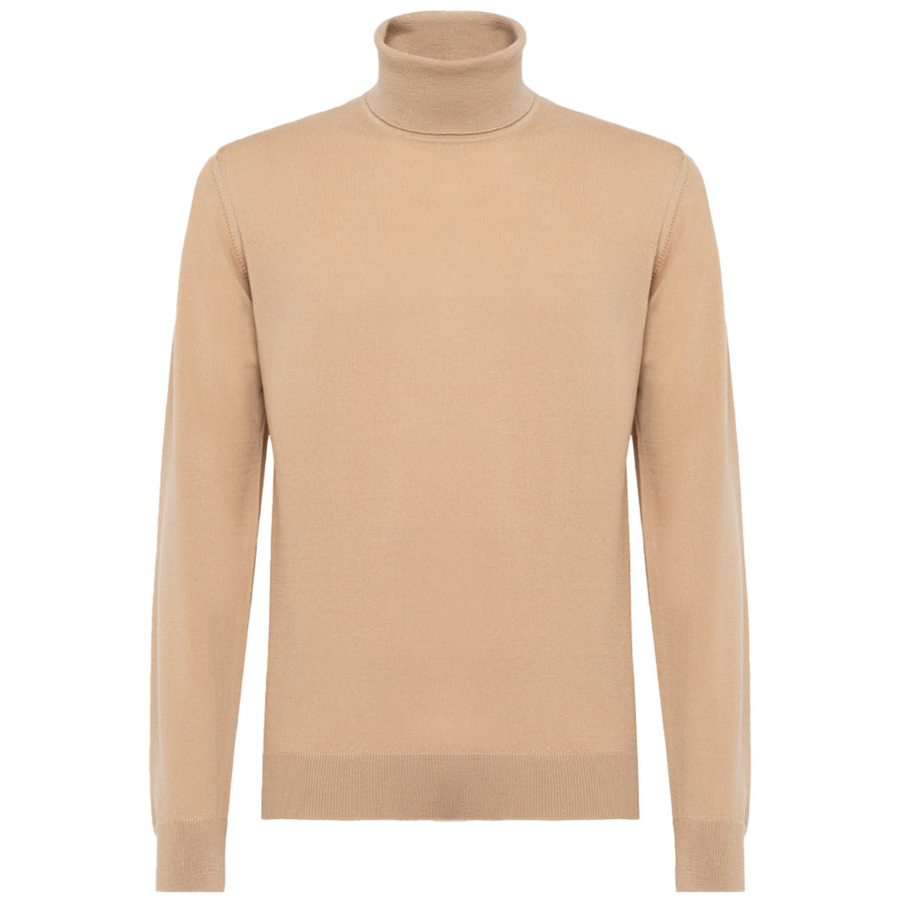 alpha studio - maglia dolcevita beige