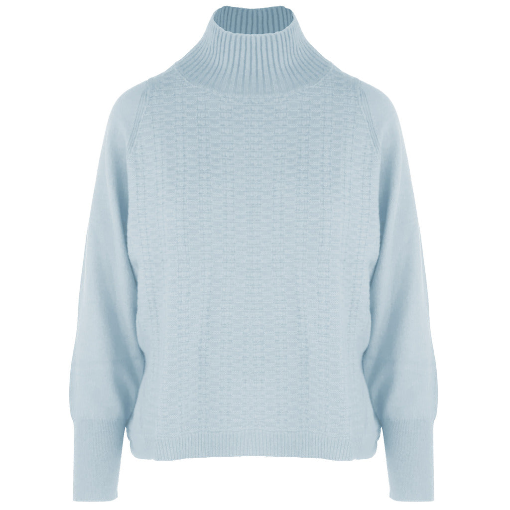 malo - collo alto cashmere acqua