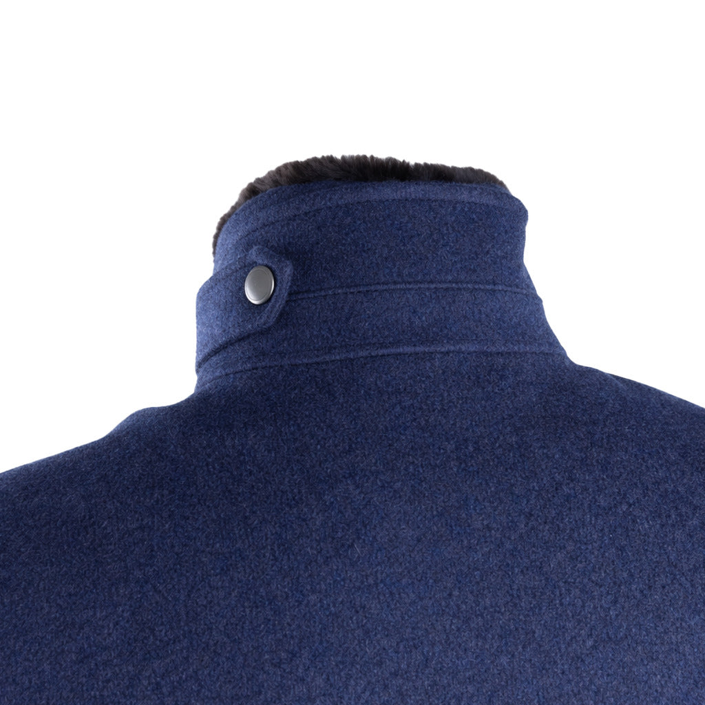 loro piana tessuto - bomber lana pelliccia