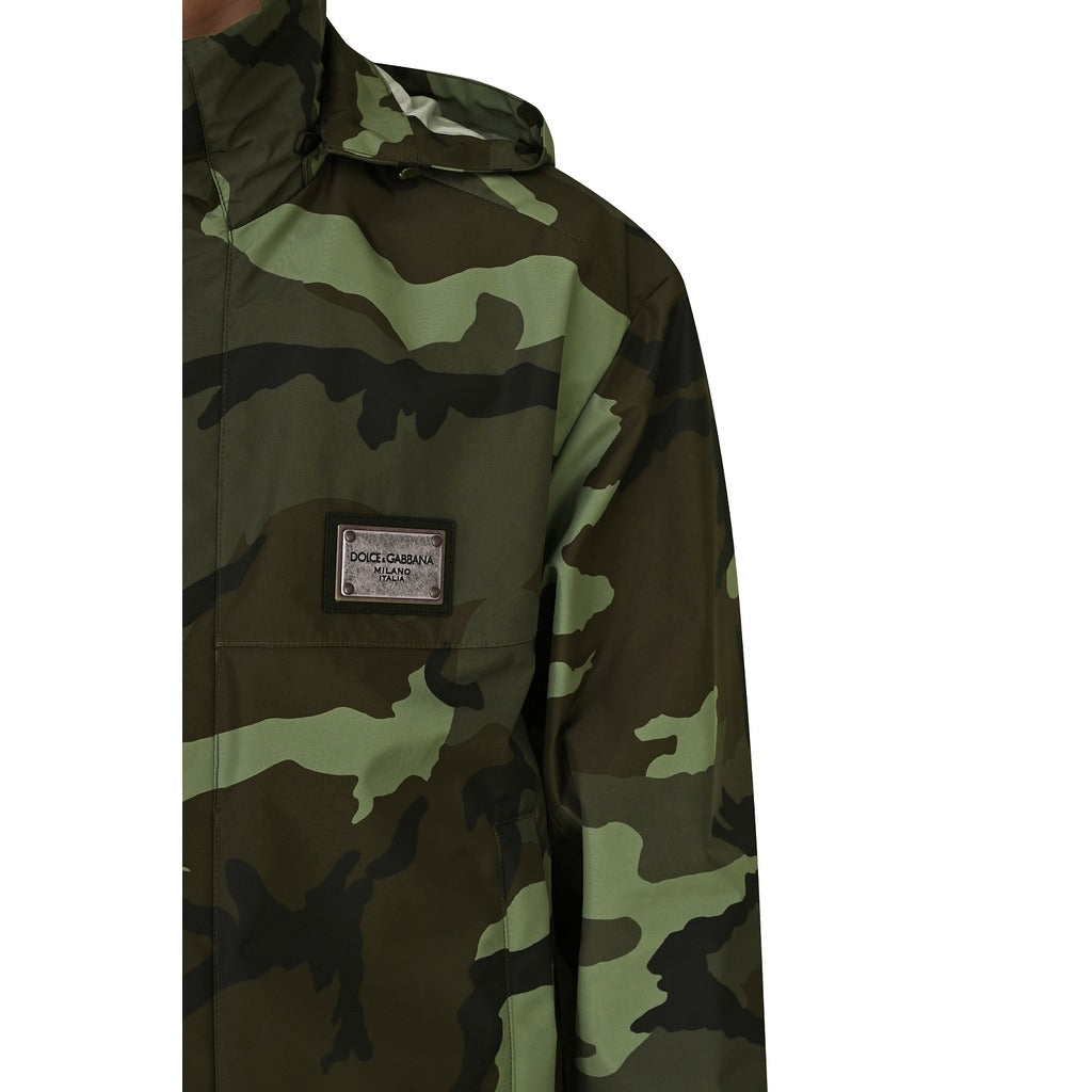 dolce & gabbana - giacca antipioggia camouflage